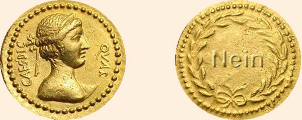 Julius Caesar Gold Münze